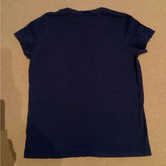 Ralph Lauren Men's Dark Blue Tee with Red Logo - Picture 5 of 5